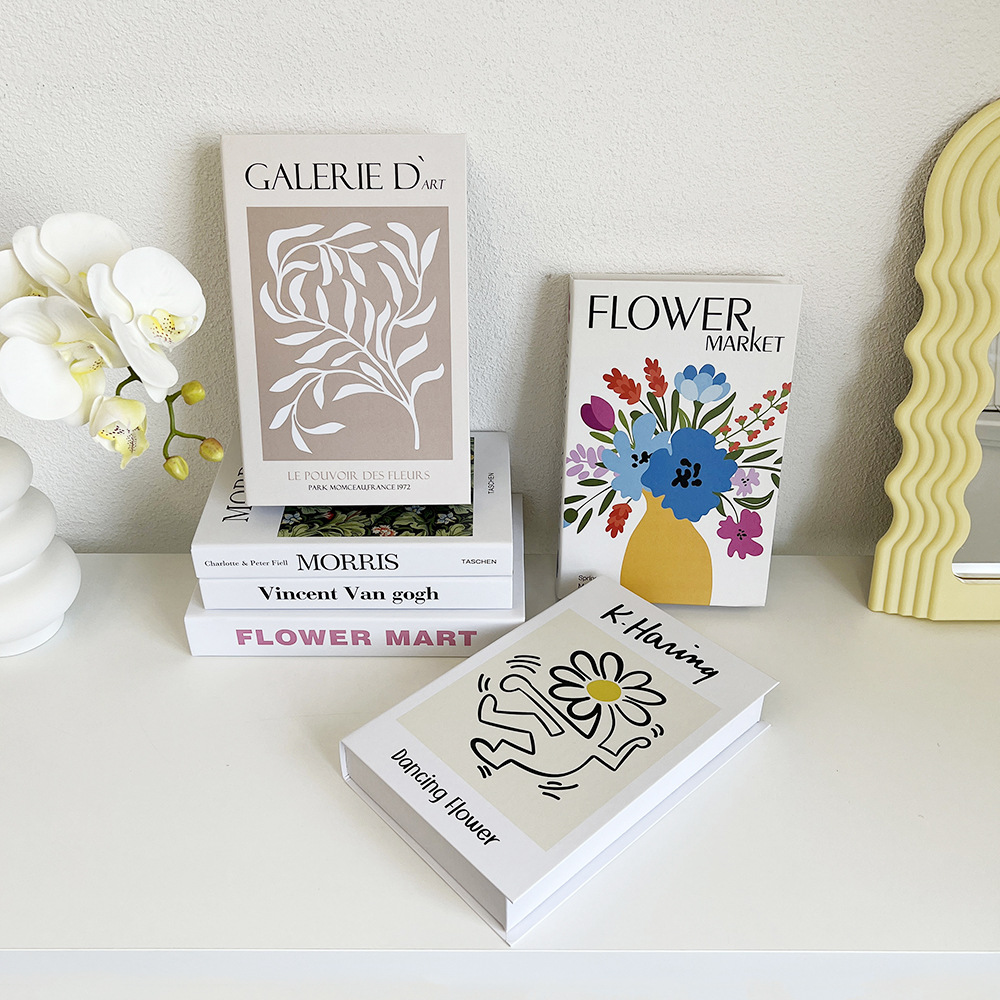 Interior Design Book - Simulation Book Art Flower English Decorative