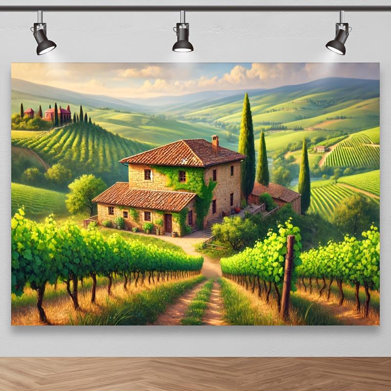 Interior Design Hd - Italian Vineyard Cottage Wall Mural 2D