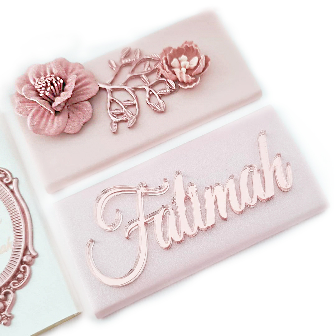 Interior Design Names - 12pcs Personalized Laser Cut Guest Names