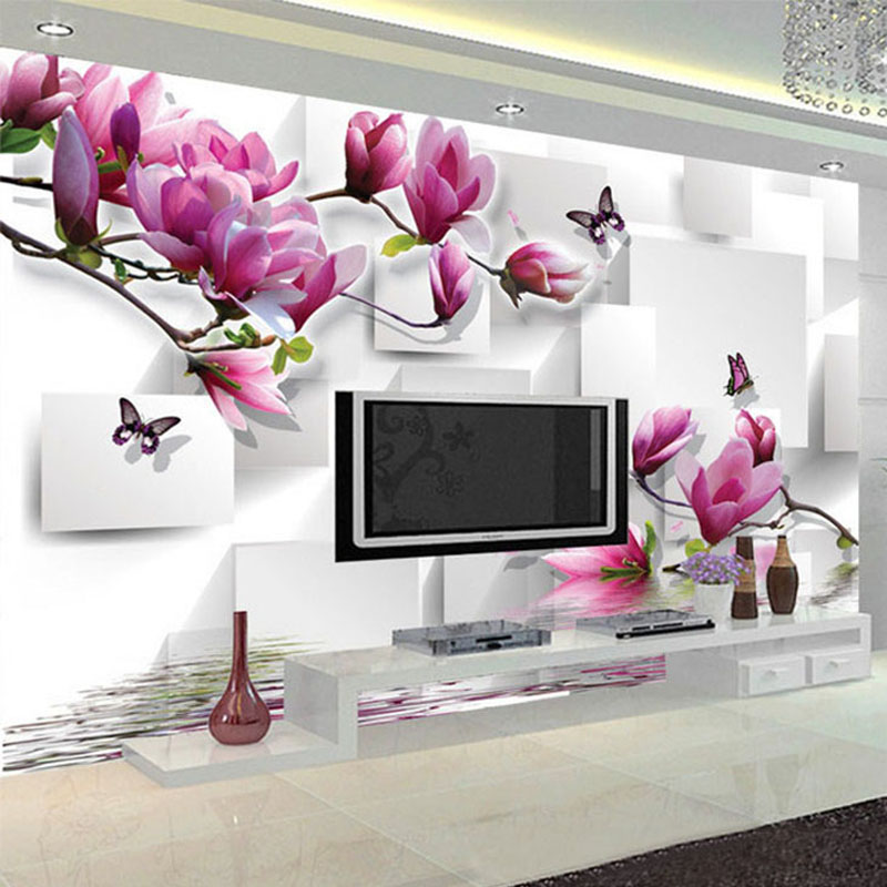 Interior Design With Wallpaper - Fashionable Interior Design Photo Wallpaper 3D