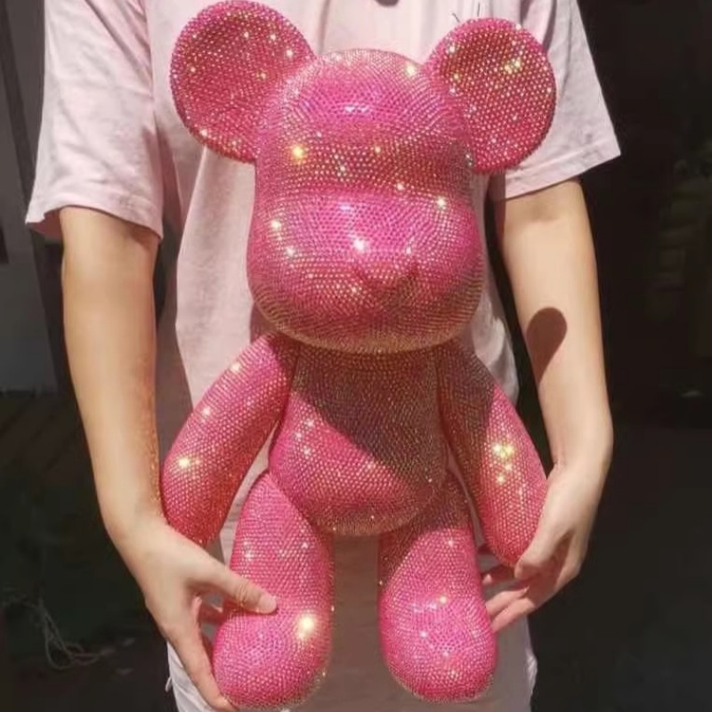 Interior Design Book - Rhinestone Crystal Bear Figure DIY Jewelry