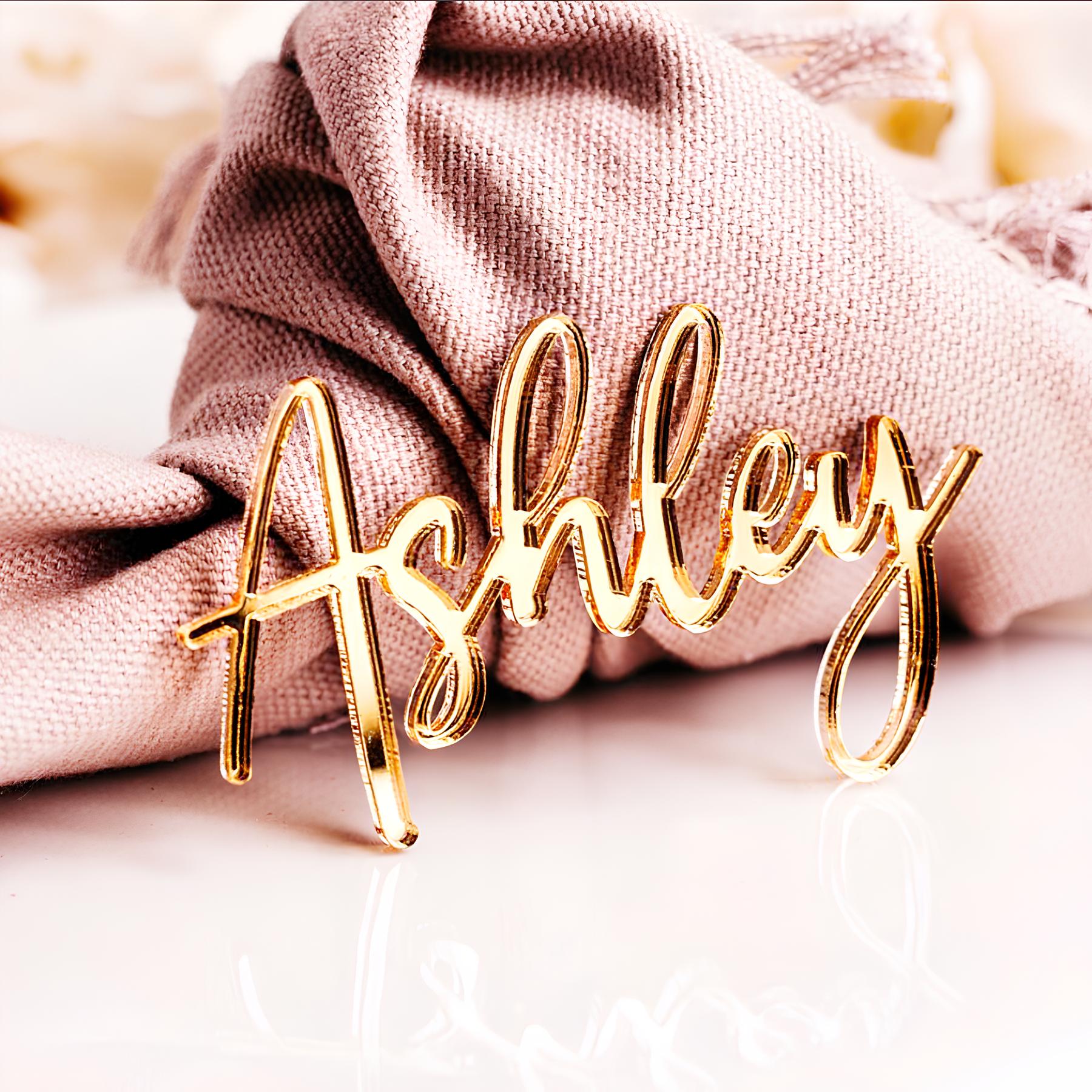 Interior Design Names - Acrylic Name Place Cards, Wedding Name