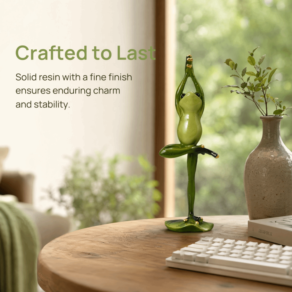 Interior Design Concept - Resin Yoga Pose Amphibian Resin Figurine