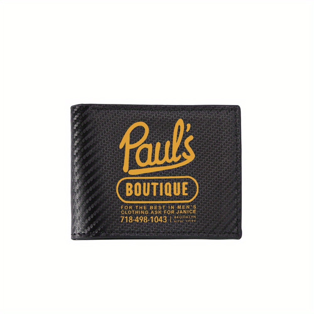 Interior Design Photo - Gold Paul's Boutique,classic text. Men's Wallets