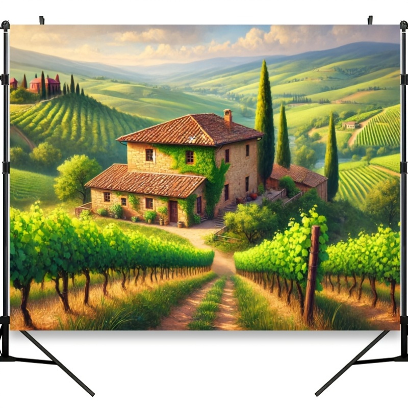 Italian Vineyard Cottage Wall  - Interior Design Hd ulasan dan harga