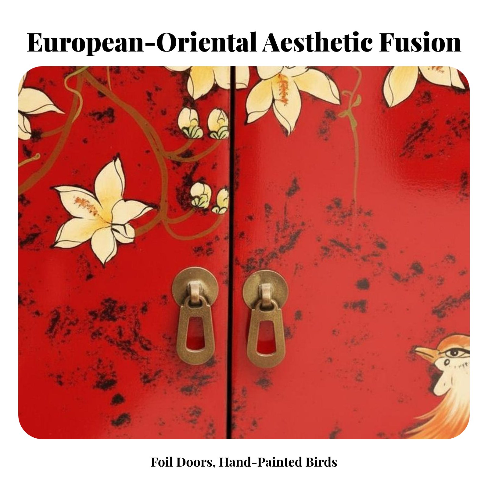 Hand-Painted 2-Door Cabinet Eu - Interior Design Usa ulasan dan harga