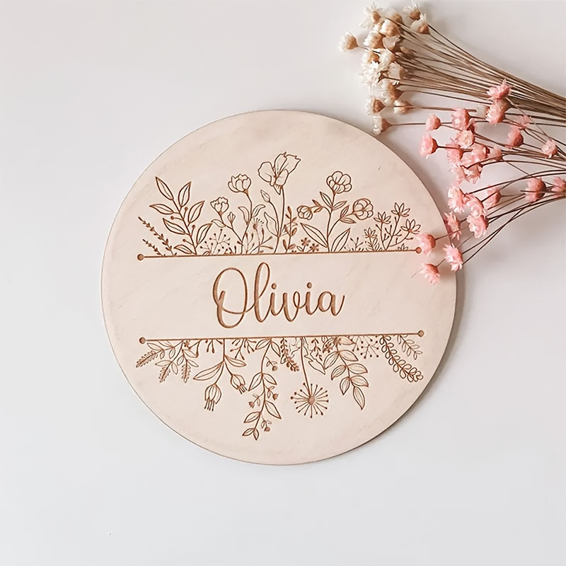 Personalized Floral Engraved N - Interior Design Names ulasan dan harga