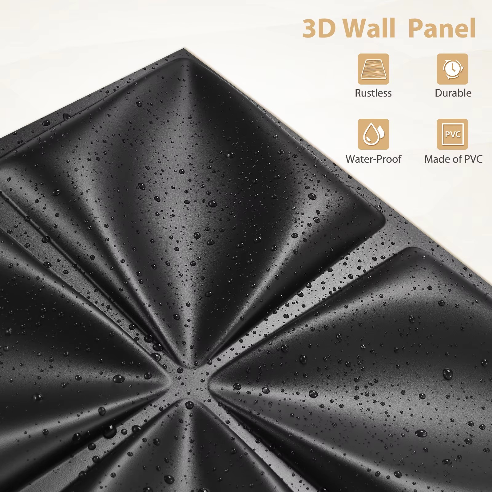 3D Wall Panel PVC Flower Desig - Interior Design With Wallpaper ulasan dan harga