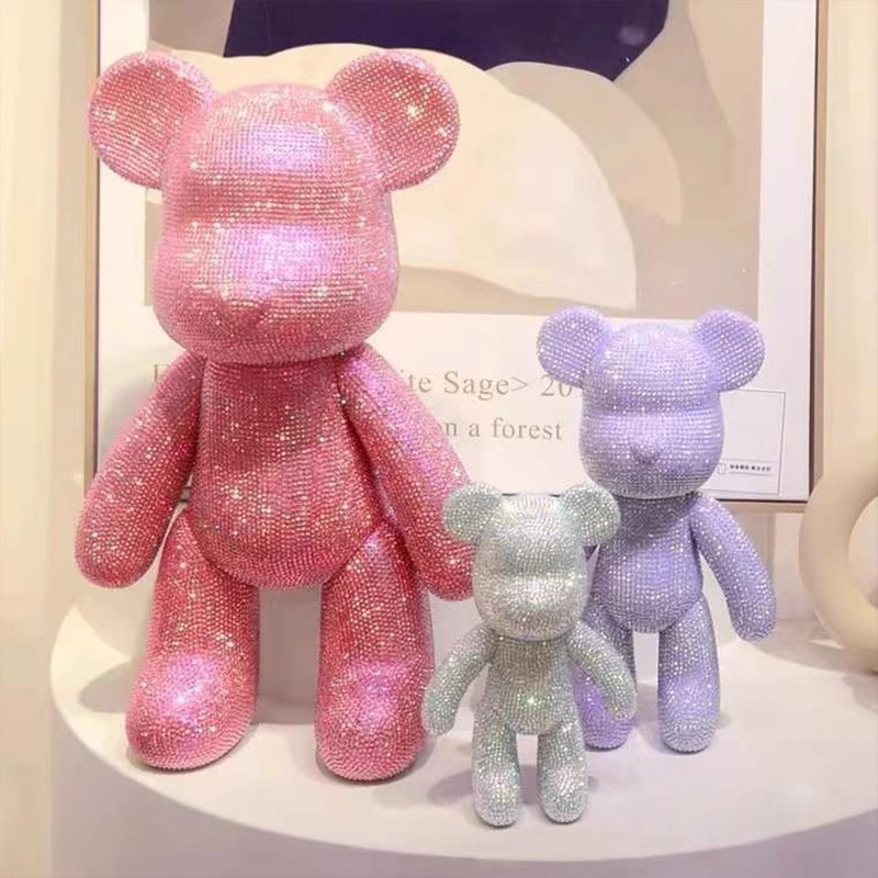 Rhinestone Crystal Bear Figure - Interior Design Book ulasan dan harga