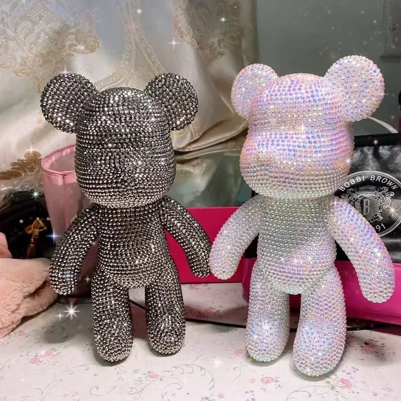 Rhinestone Crystal Bear Figure - Interior Design Book ulasan dan harga