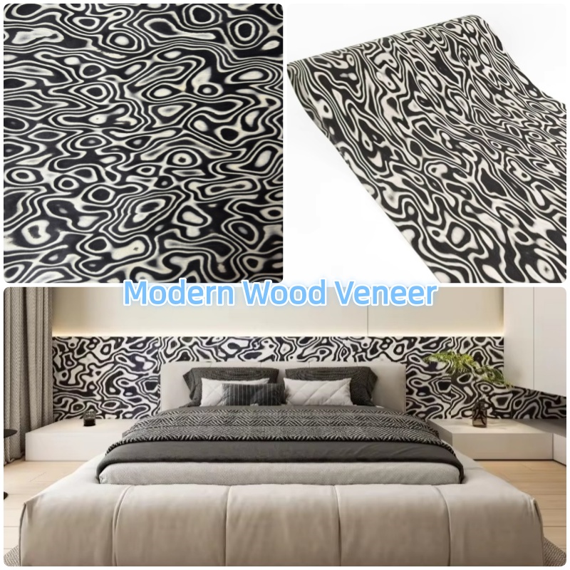 Tech Black White Graphic Wood  - Interior Design Graphic Design ulasan dan harga