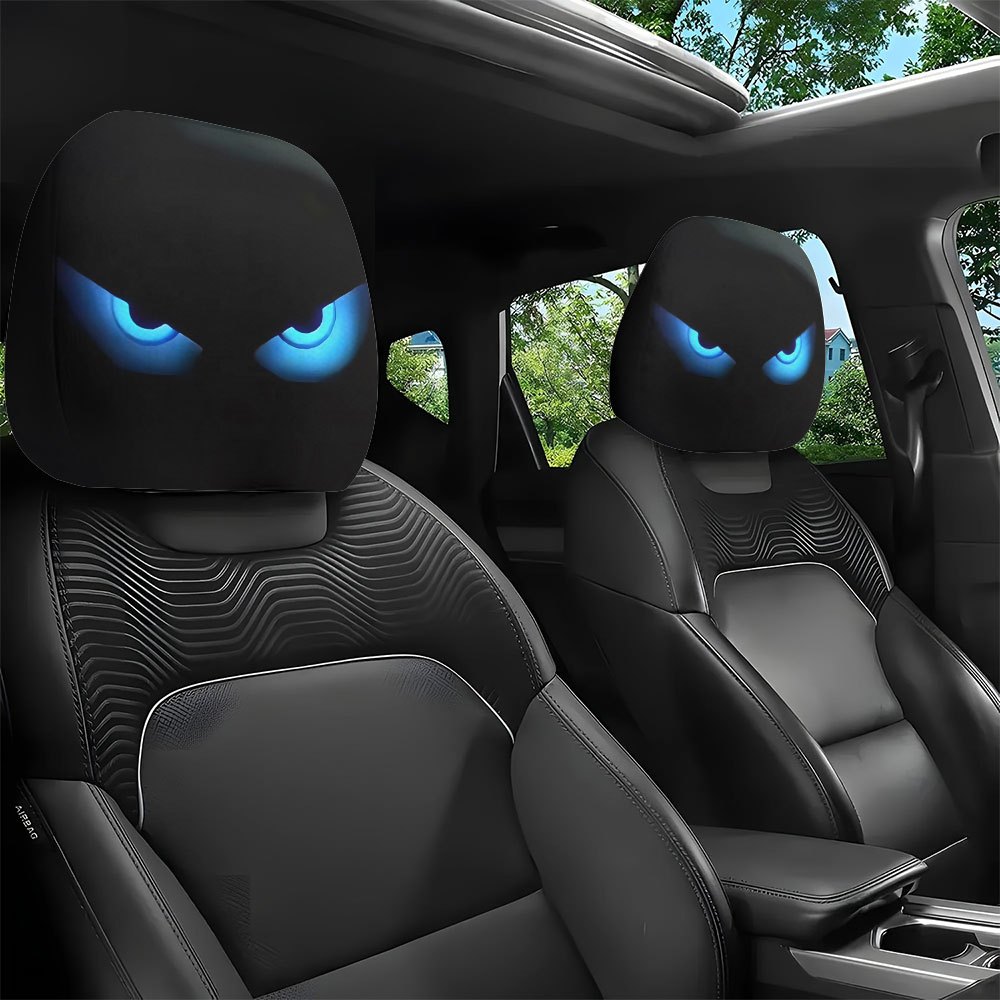 2pcs Car Headrest Covers Featu - Interior Design Concept ulasan dan harga