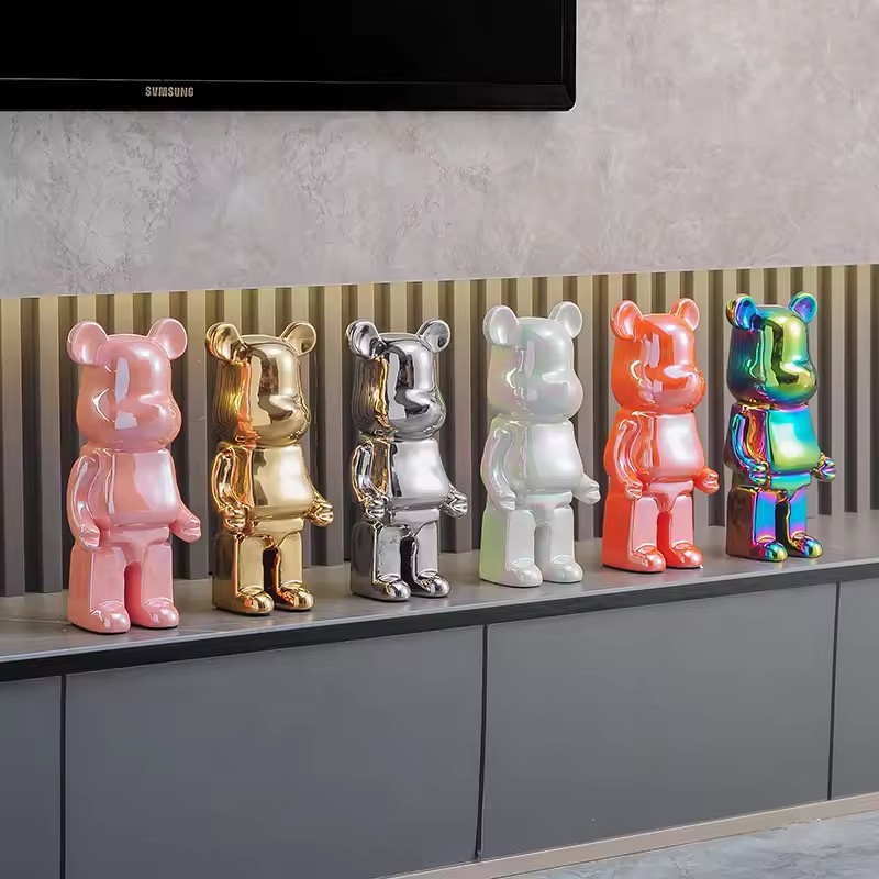 28cm Aesthetic Bear Figure Cer - Interior Design Book ulasan dan harga