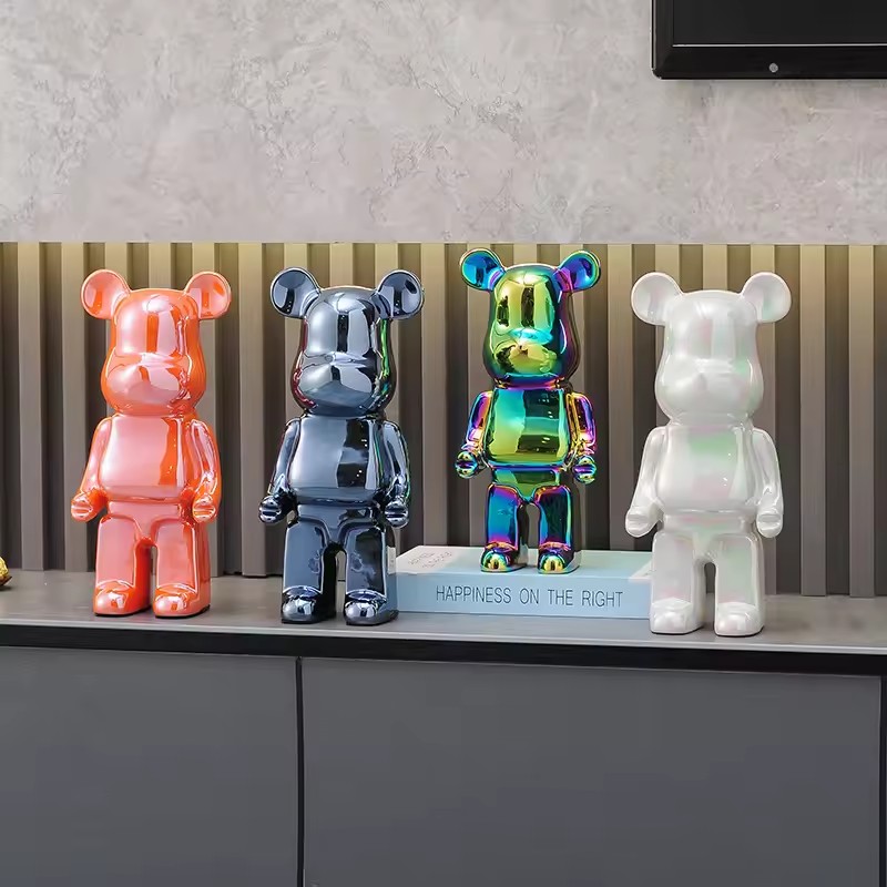 28cm Aesthetic Bear Figure Cer - Interior Design Book ulasan dan harga