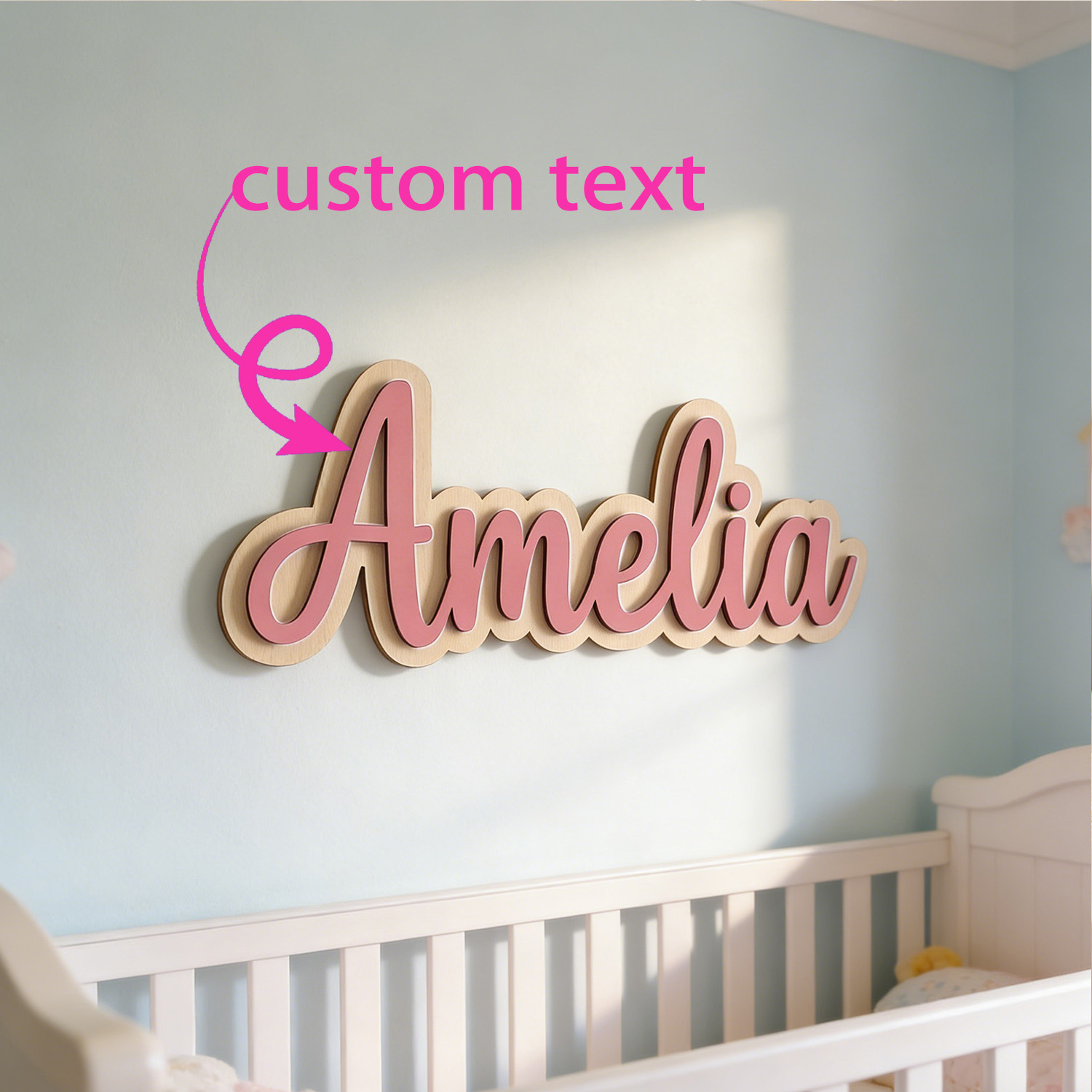1pc Customized Double-layer Wo - Interior Design Names ulasan dan harga