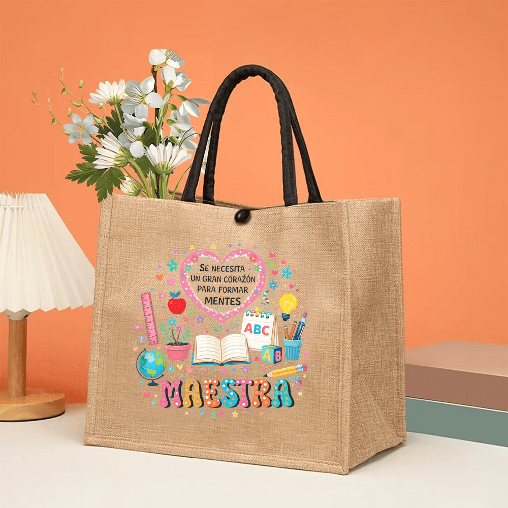 Maestra Printed Linen Tote Bag - Interior Design Book ulasan dan harga