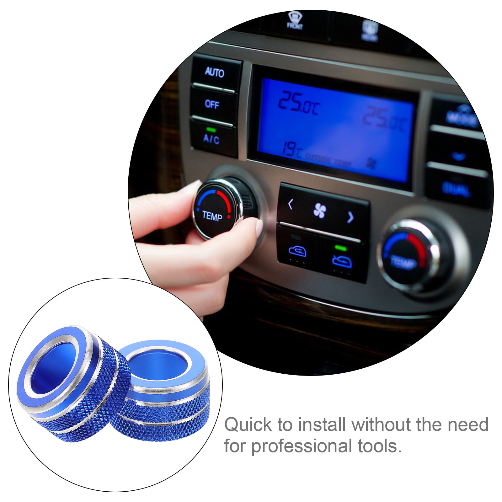 2Pcs Air Conditioning Knob Cov - Interior Design Usa ulasan dan harga