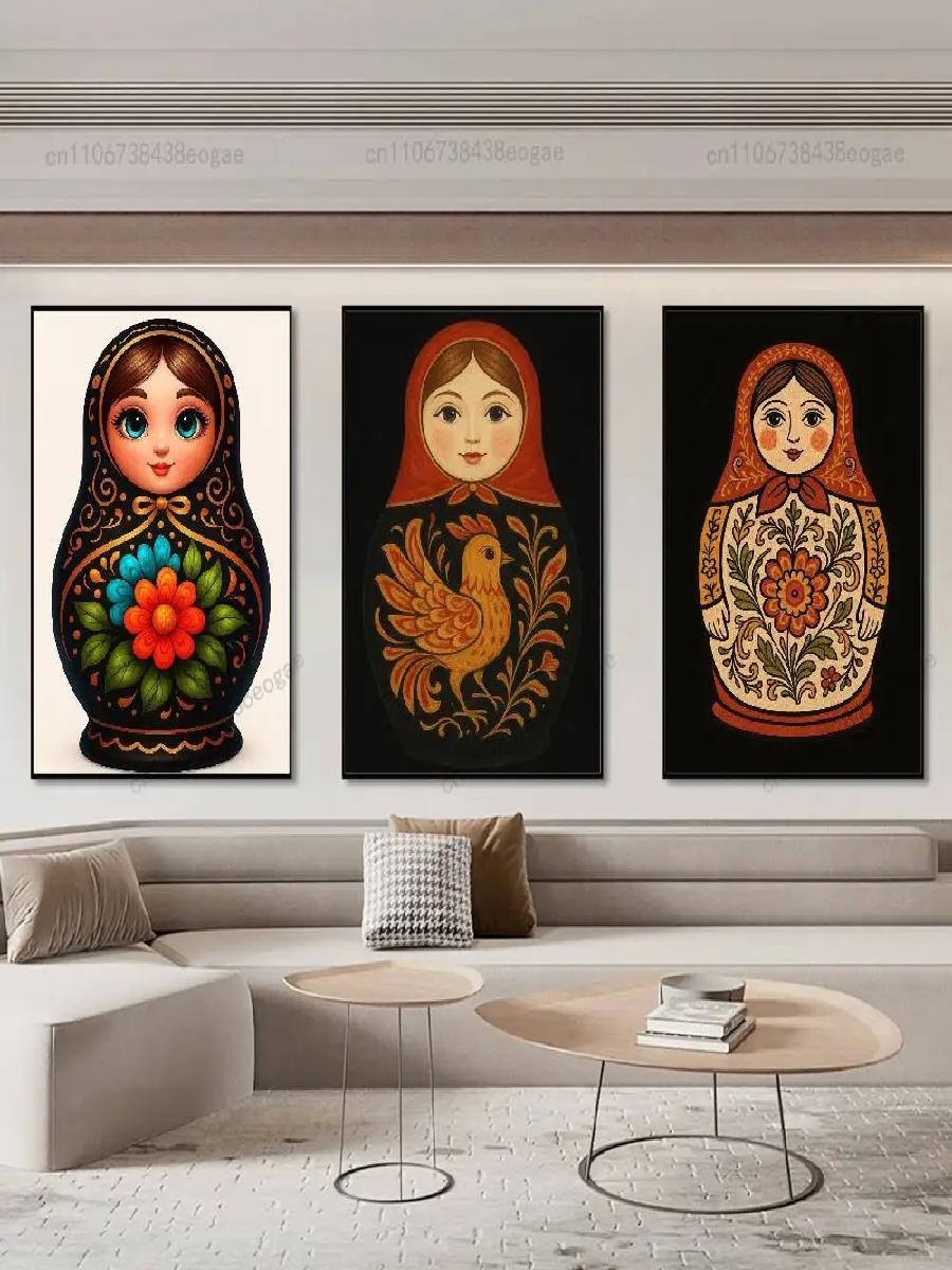 Dolls Matryoshka Russian Art P - Interior Design Hd ulasan dan harga