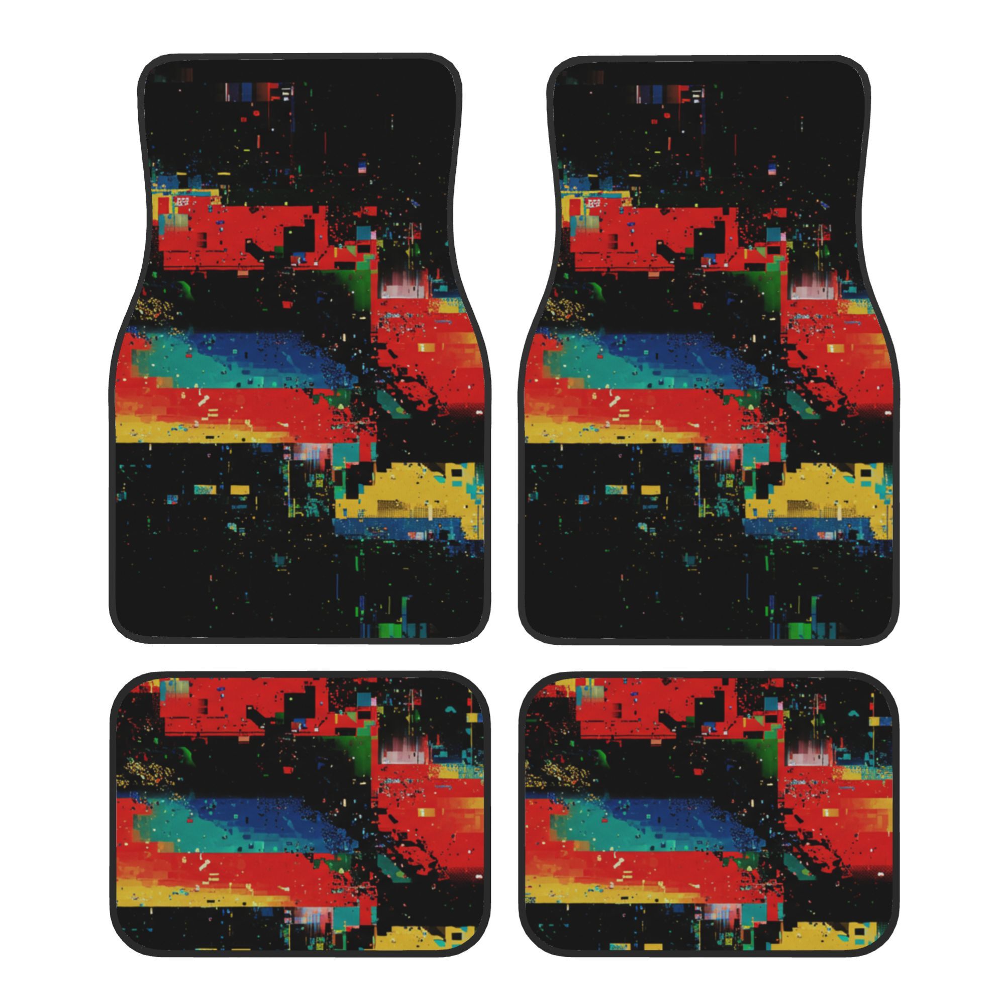 4pcs Fashionable Car Mats, Pri - Interior Design Graphic Design ulasan dan harga