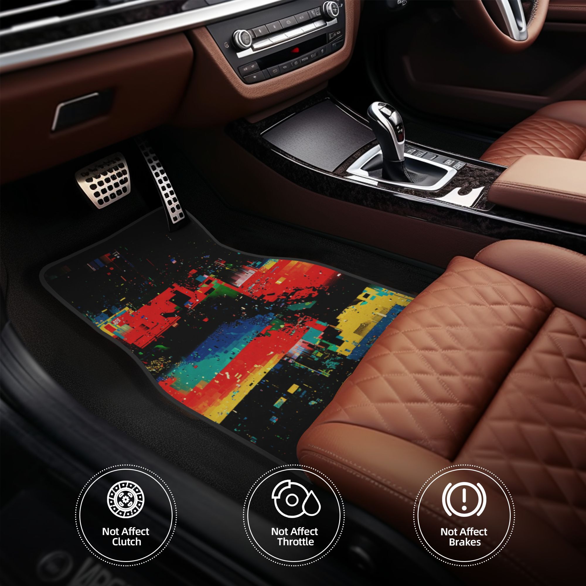 4pcs Fashionable Car Mats, Pri - Interior Design Graphic Design ulasan dan harga