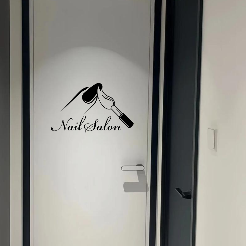 Nail Salon Shop Wall Decal Man - Interior Design With Wallpaper ulasan dan harga