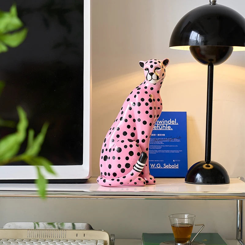 Home Decor Statuette Pink Leop - Interior Design Book ulasan dan harga